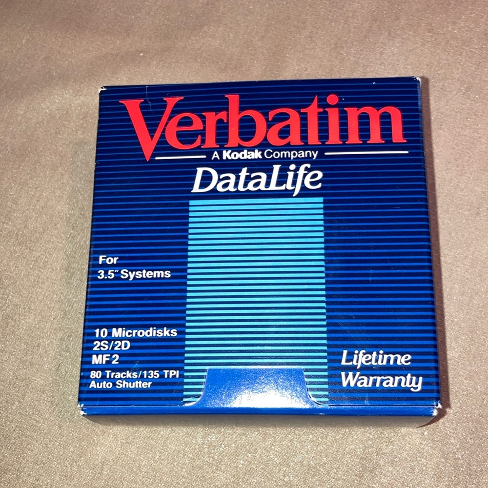 Micro disks. New in box. Verbatim.